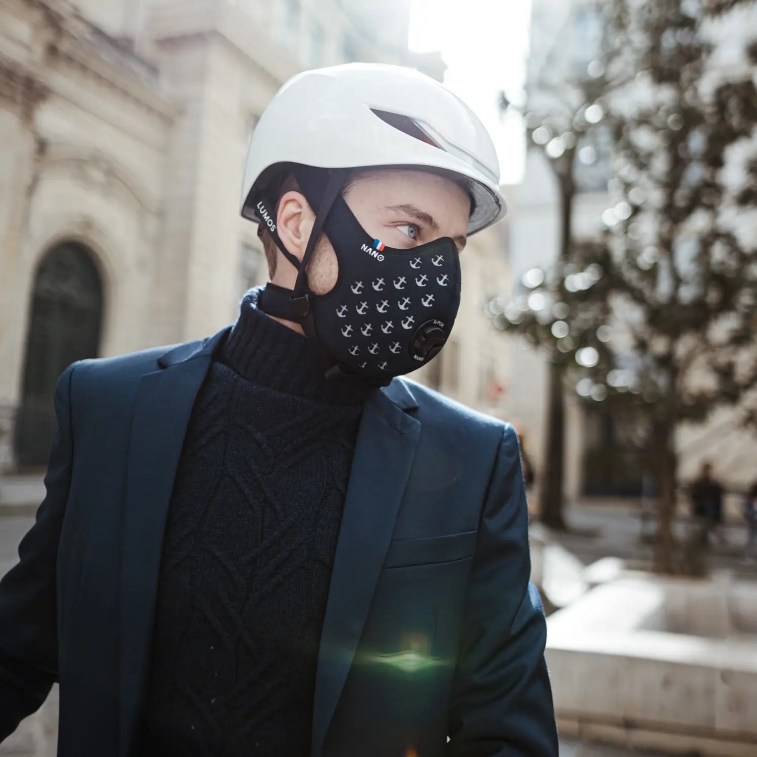 Masque sport anti-pollution avec filtre